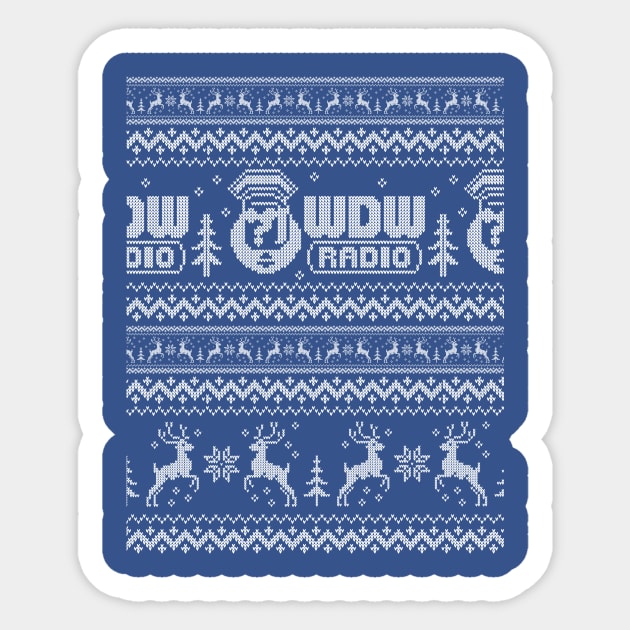 WDW Radio Christmas Sweater Sticker by wdwradio